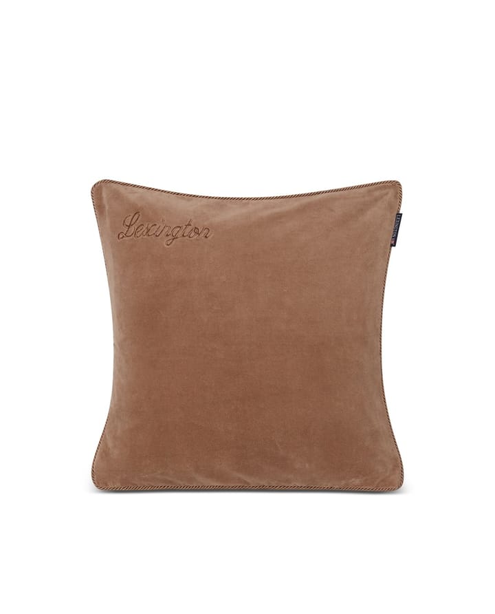 Cushion cover organic velvet 50x50 cm - Beige - Lexington