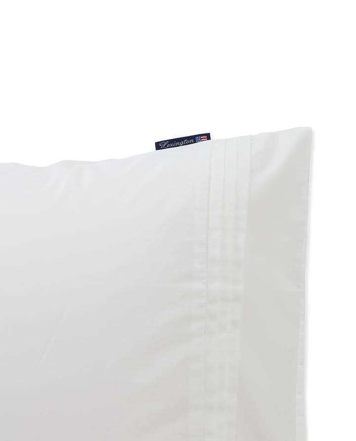 Deco Pleats Cotton Poplin pillowcase 50x60 cm - White - Lexington