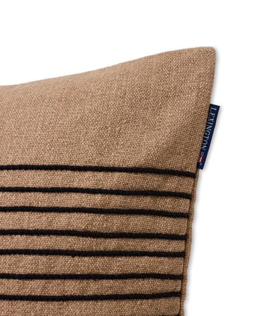 Deco Striped Cotton Canvase pillowcase 50x50 cm - Beige-Grey - Lexington