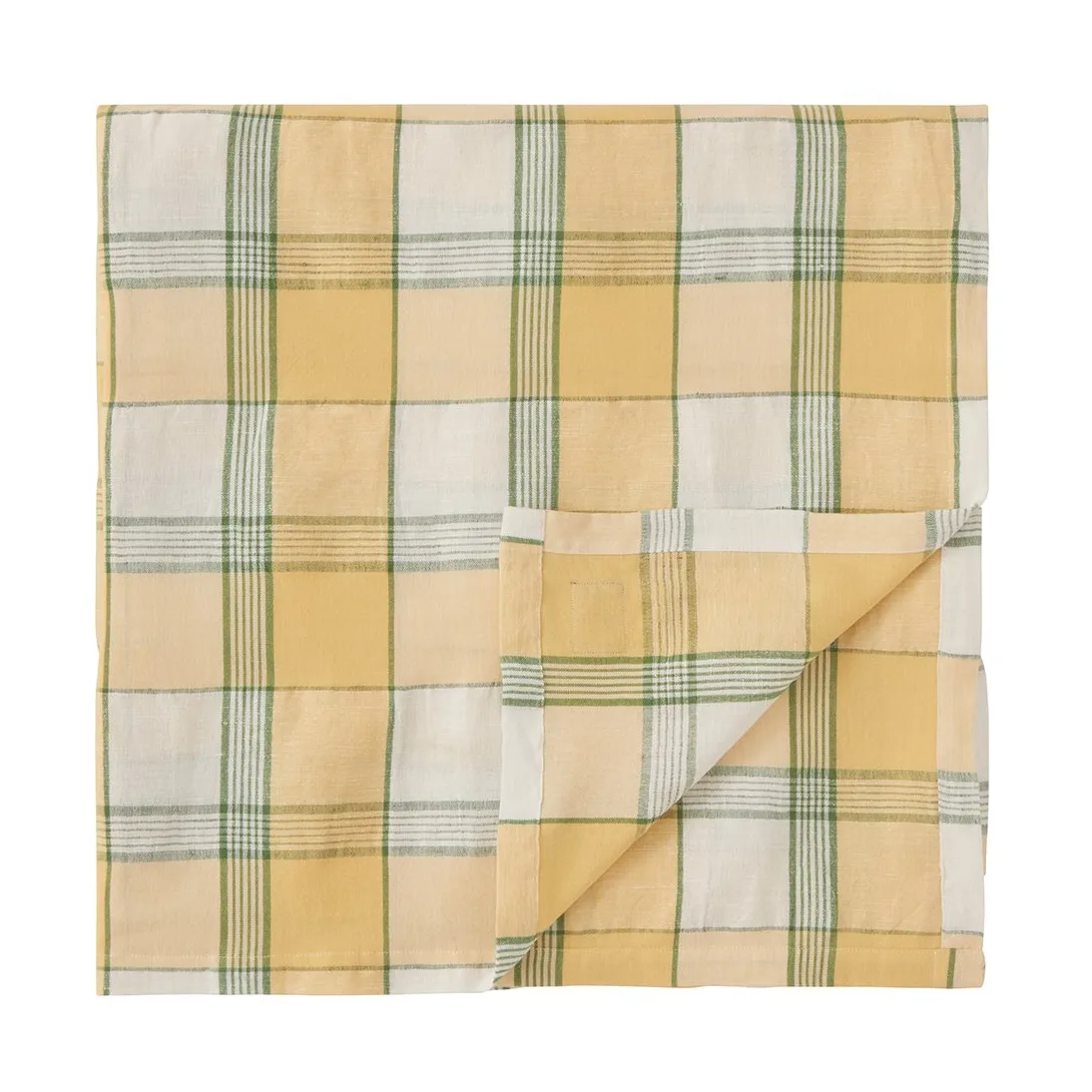 Easter Linen/Cotton tablecloth 150x250 cm, Yellow-green Lexington