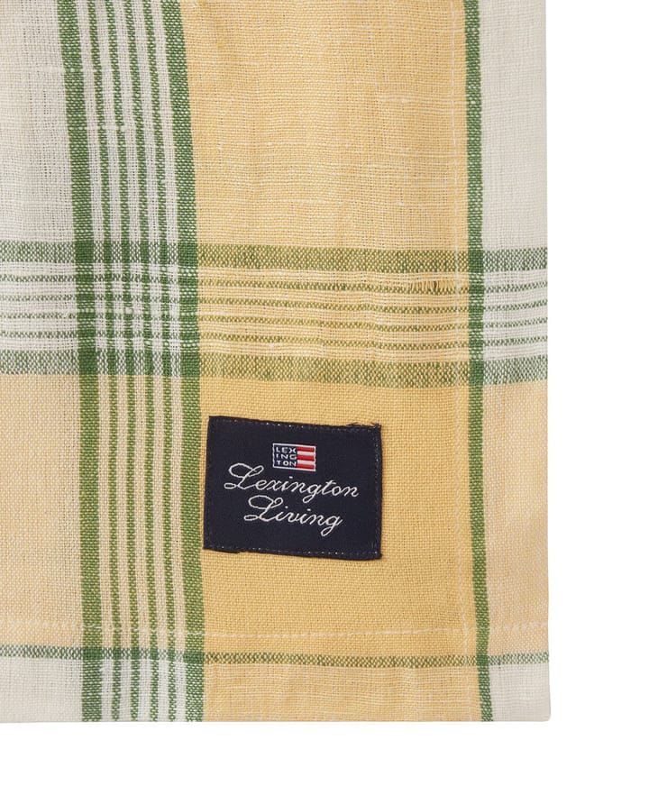 Easter Linen/Cotton tablecloth 150x250 cm - Yellow-green - Lexington