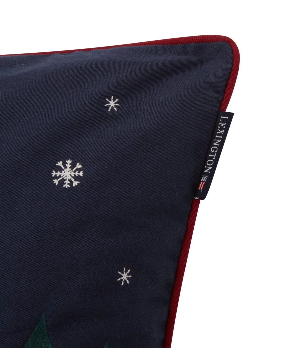 Evening Skis Org Cotton Twill pillowcase 50x50 cm, Dark blue-white multi Lexington