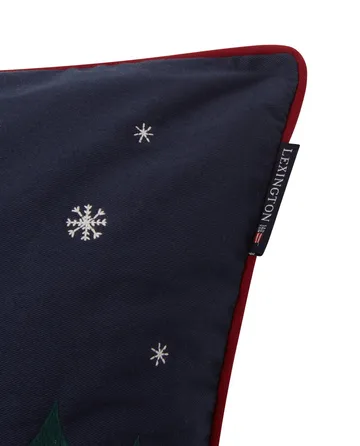 Evening Skis Org Cotton Twill pillowcase 50x50 cm - Dark blue-white multi - Lexington