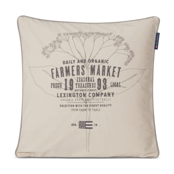 Farmers Market cushion cover 50x50 cm, Beige Lexington
