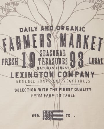 Farmers Market cushion cover 50x50 cm - Beige - Lexington
