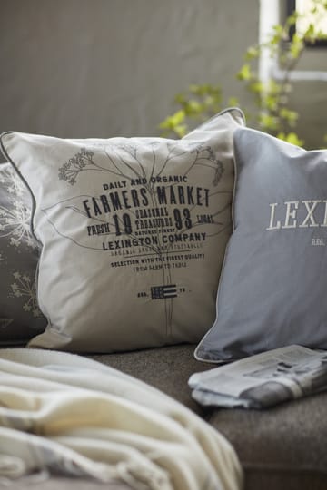 Farmers Market cushion cover 50x50 cm - Beige - Lexington