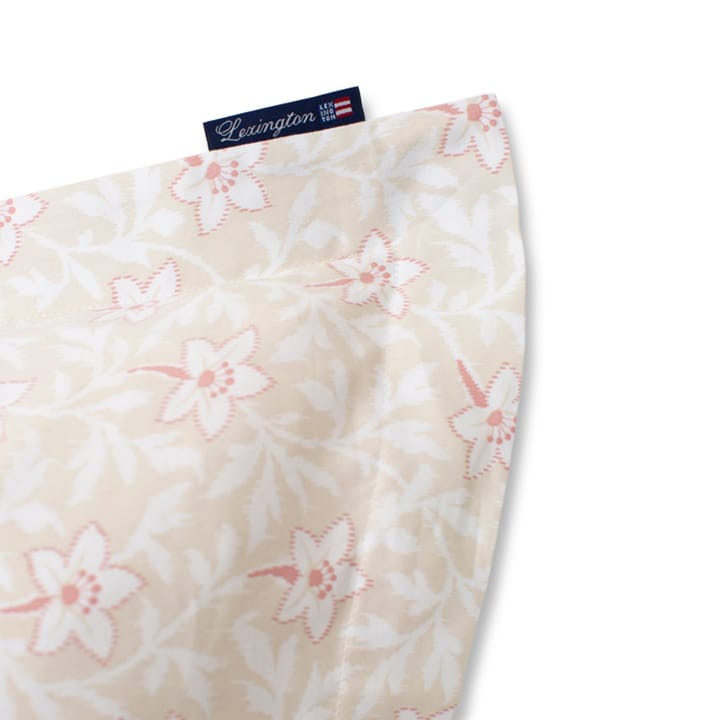 Flower Print Cotton Sateen pillowcase 50x60 cm - light beige-white - Lexington