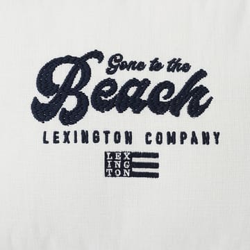 Gone To The Beach Canvas pillowcase 30x40 cm - White-dark blue - Lexington