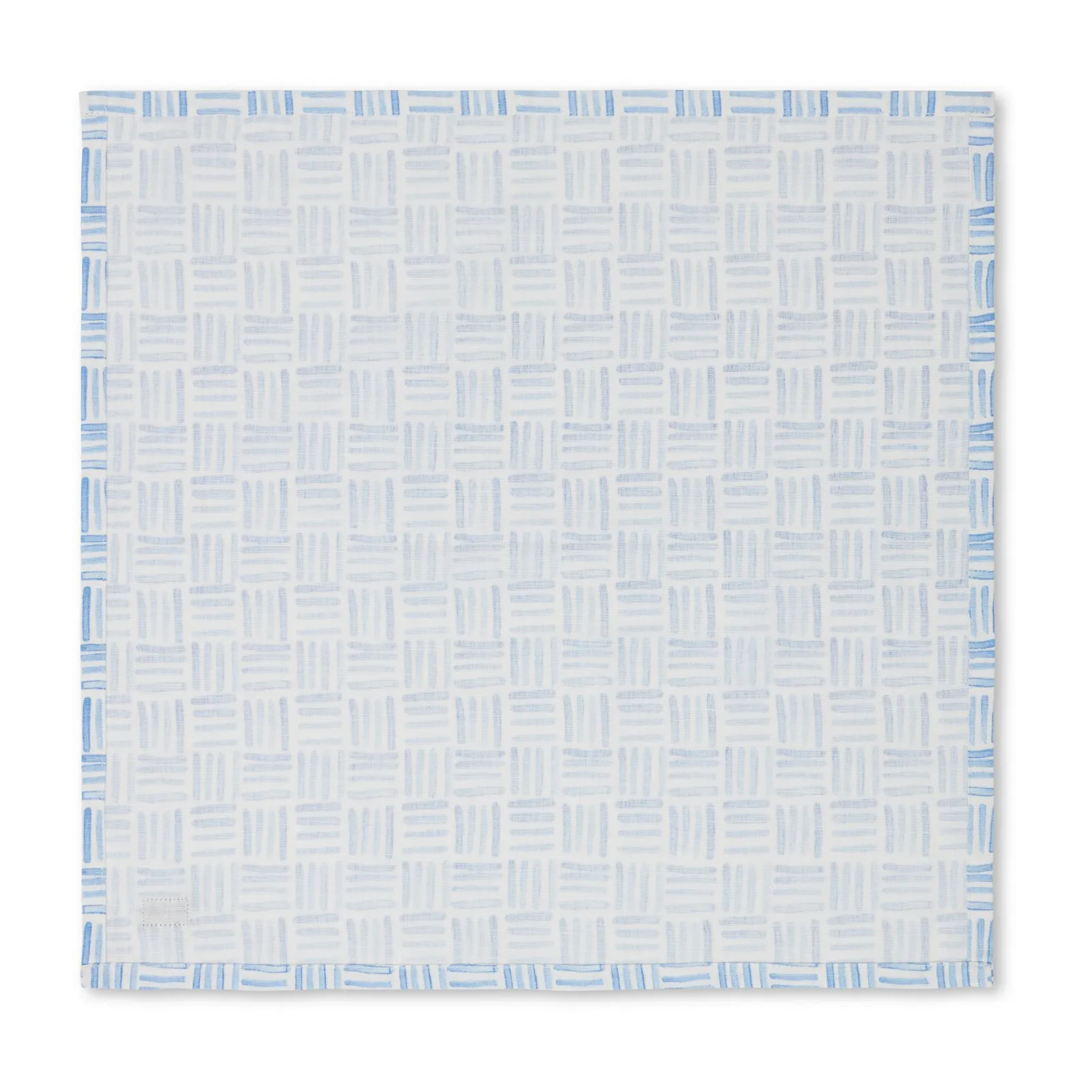Graphic Printed Cotton napkin 50x50 cm, Blue-White Lexington