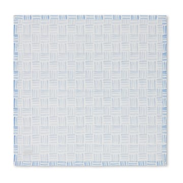 Graphic Printed Cotton napkin 50x50 cm - Blue-White - Lexington