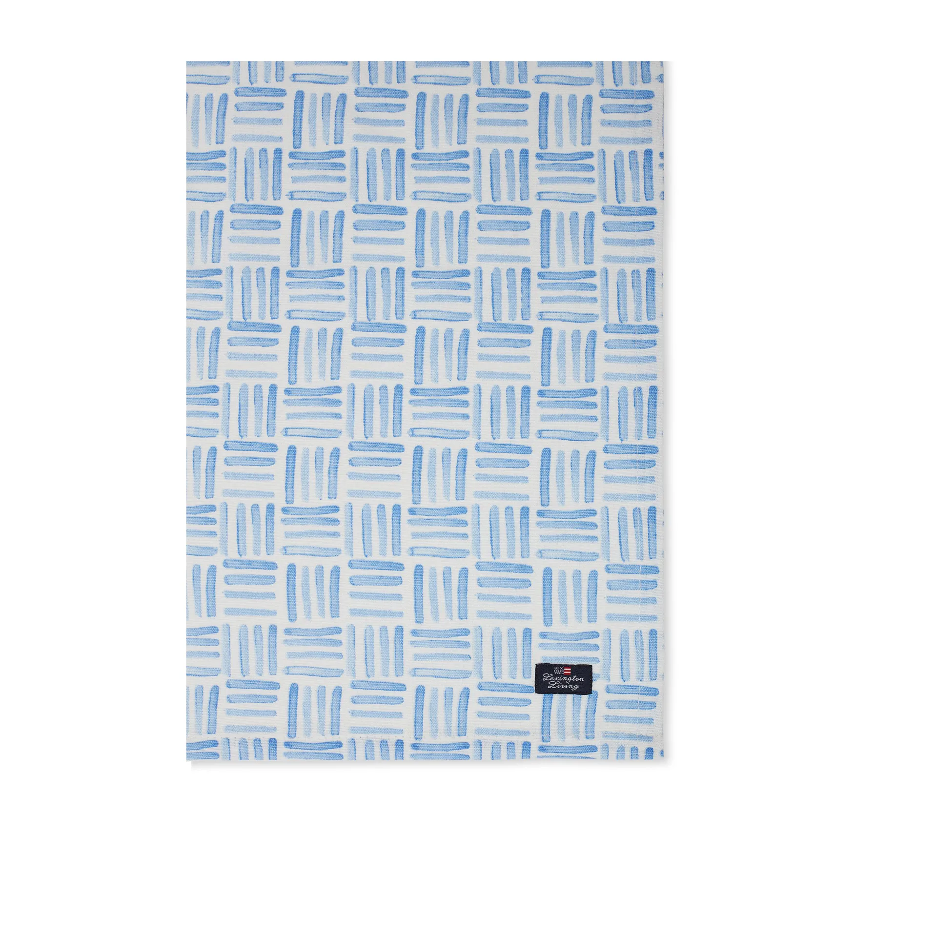 Graphic Printed Cotton napkin 50x50 cm, Blue-White Lexington
