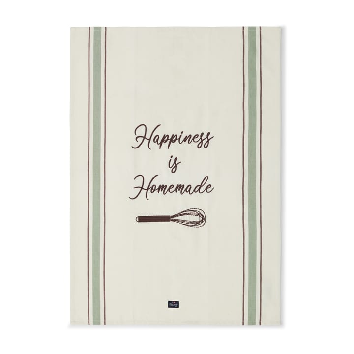 Hapiness Organic Cotton kitchen towel 50x70 cm, White-green Lexington