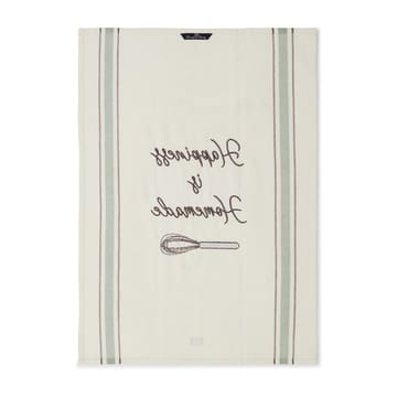 Hapiness Organic Cotton kitchen towel 50x70 cm - White-green - Lexington