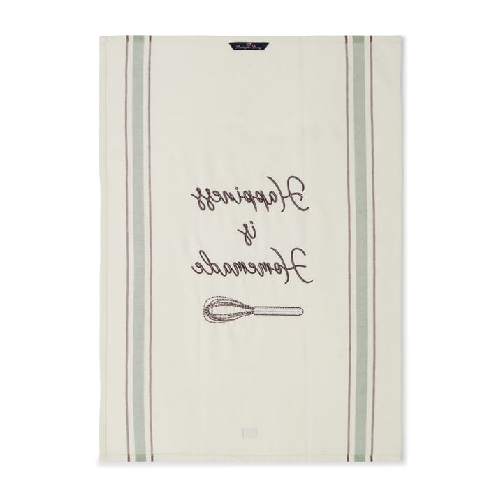 Hapiness Organic Cotton kitchen towel 50x70 cm, White-green Lexington