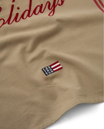 Happy Holidays Embroidered tea towel 50x70 cm - Beige-red - Lexington