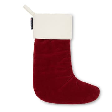 Happy Holidays stocking cotton velvet - red-white - Lexington