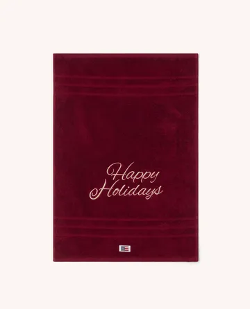 Happy Holidays towel 50x70 cm - Red - Lexington