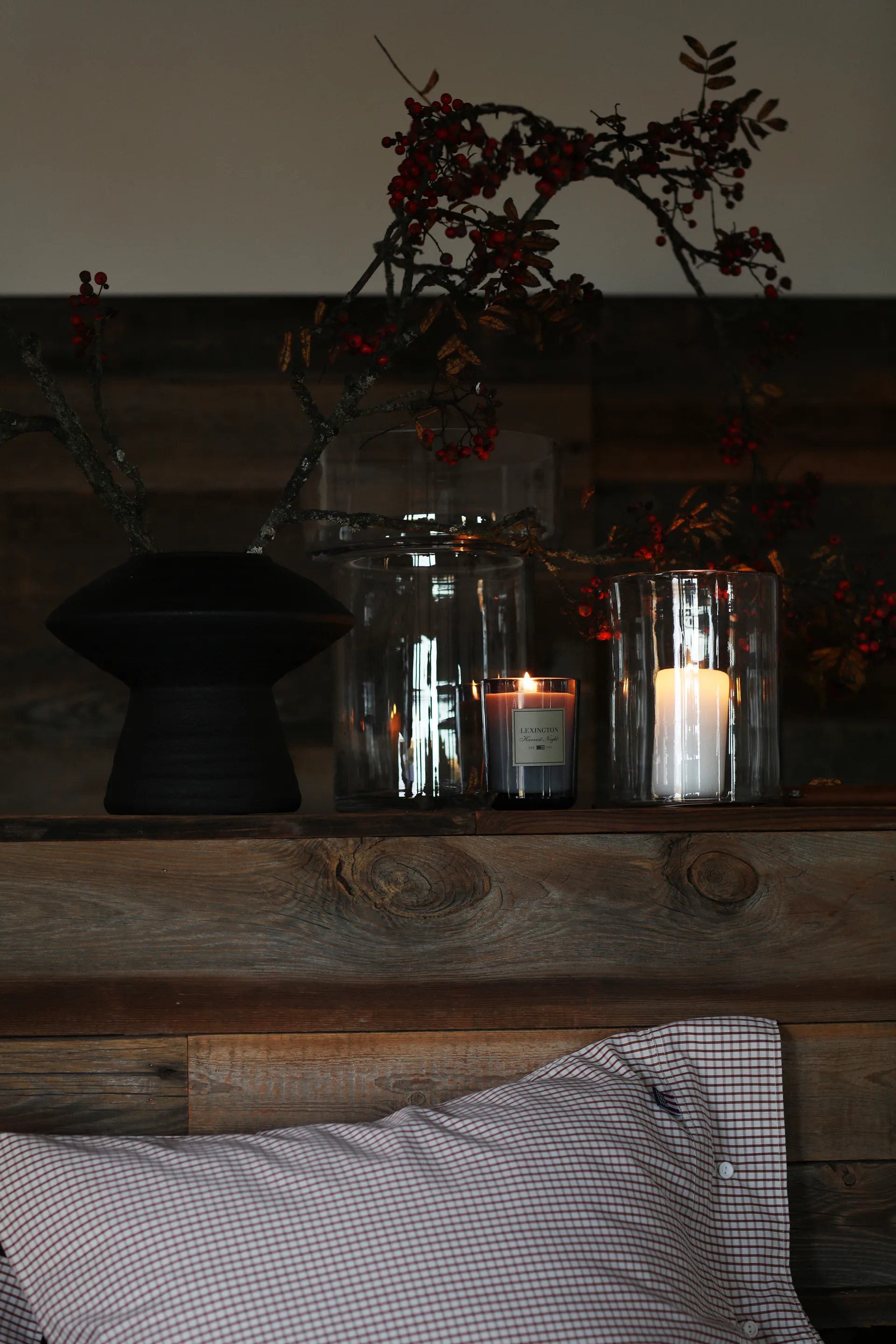 Harvest Night scented candle, Dark Grey Lexington