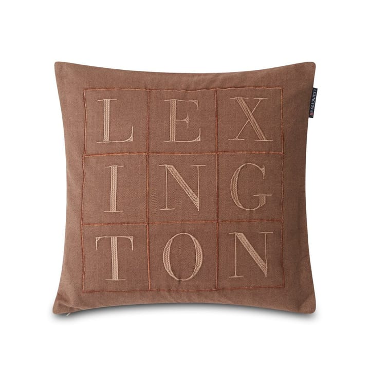 Herringbone cushion cover 50x50 cm - brown - Lexington