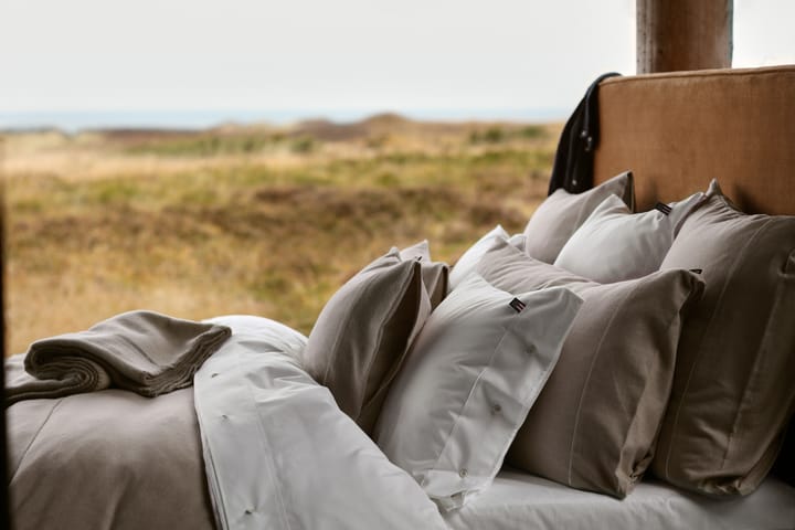 Herringbone Flanell pillowcase 50x60 cm, Beige-off white Lexington