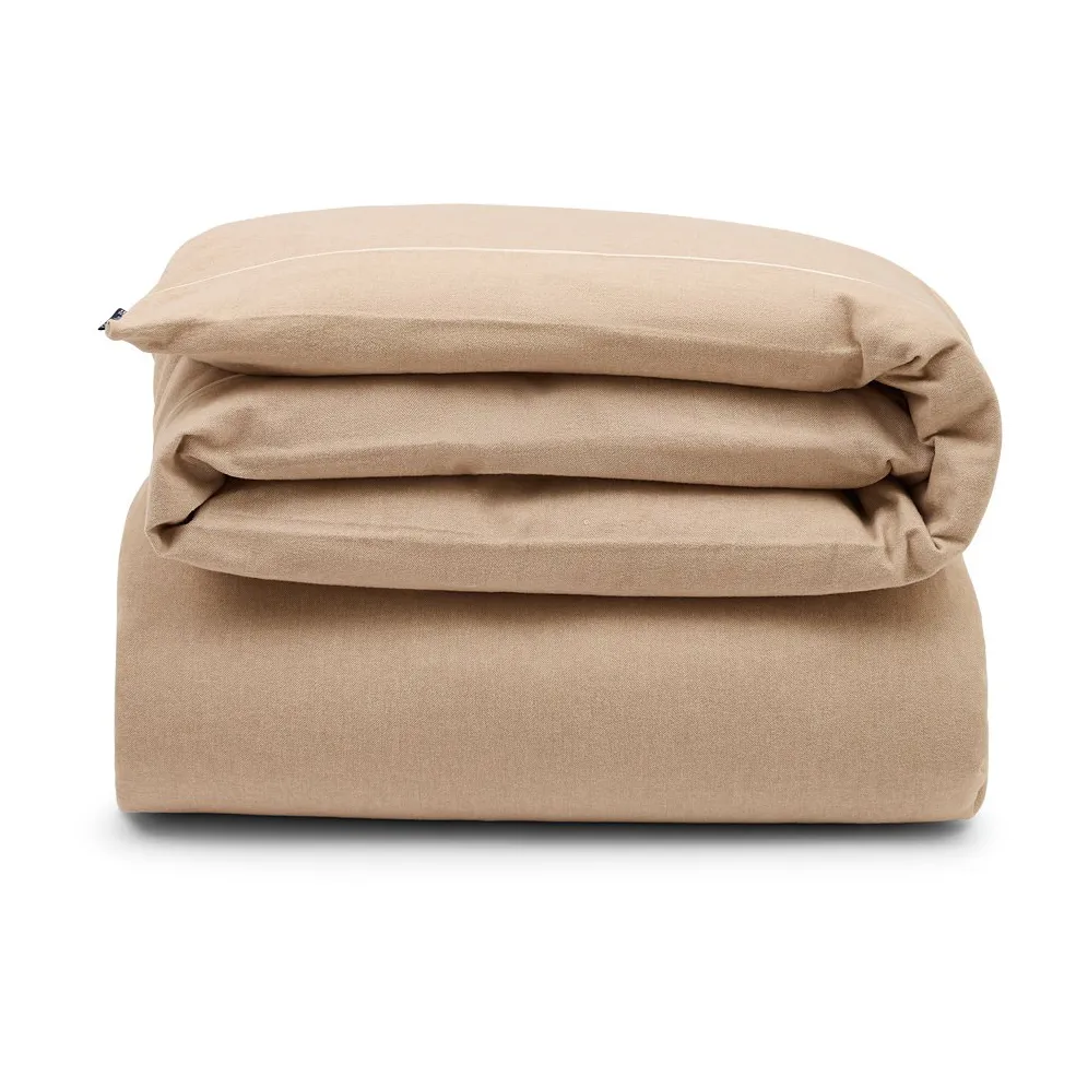 Herringbone Flannel duvet cover 150x210 cm, Beige-off white Lexington