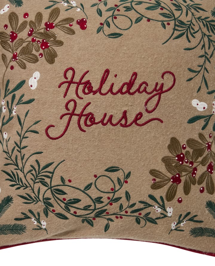Holiday House wool mix cushion cover 50x50 cm, Beige-multi Lexington