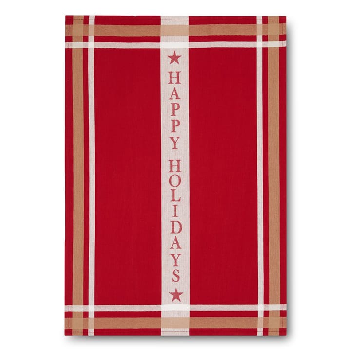 Holiday kitchen towel 50x70 cm - red-white - Lexington