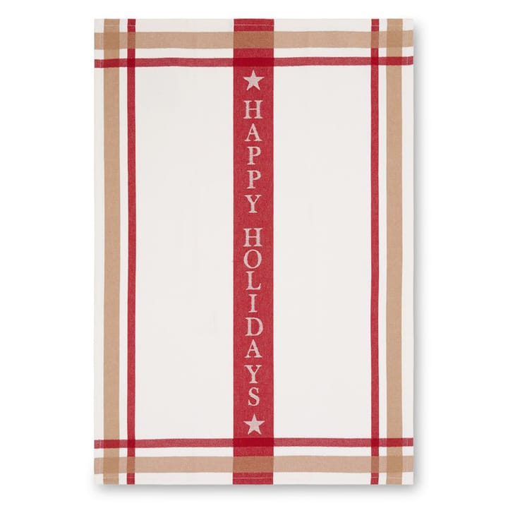 Holiday kitchen towel 50x70 cm - white-red - Lexington