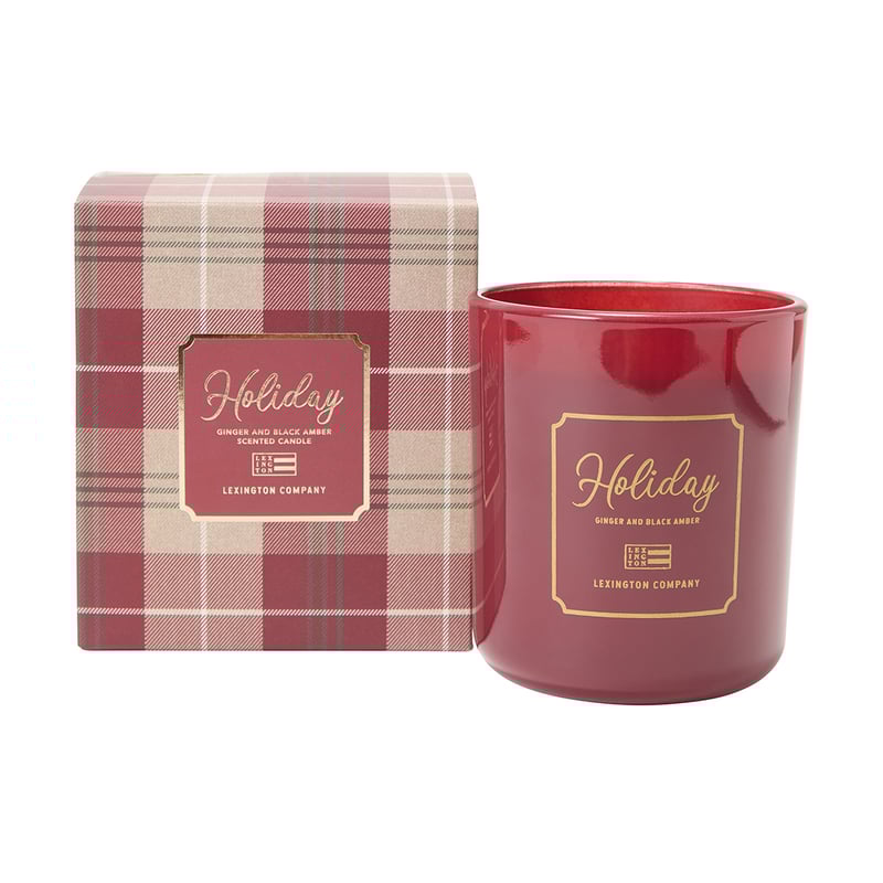 Lexington Holiday scented candle 40 hours Ginger Black Amber