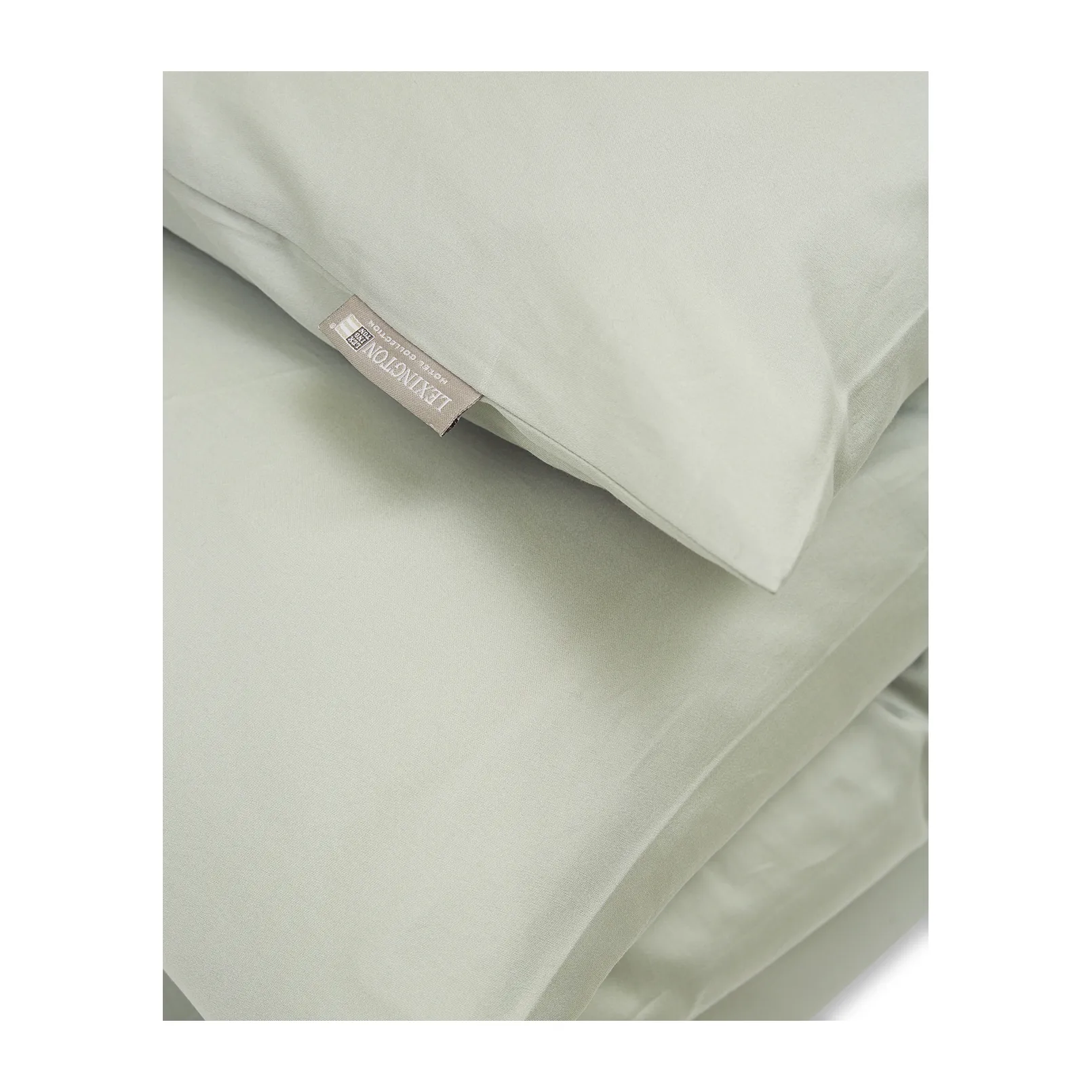 Hotel Cotton Sateen duvet cover 150x210 cm, Sage green Lexington
