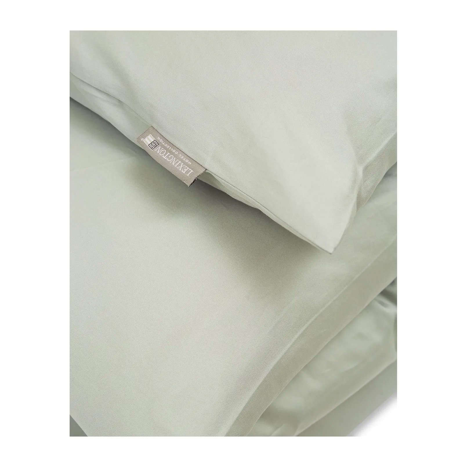 Hotel Cotton Sateen duvet cover 220x220 cm, Sage green Lexington