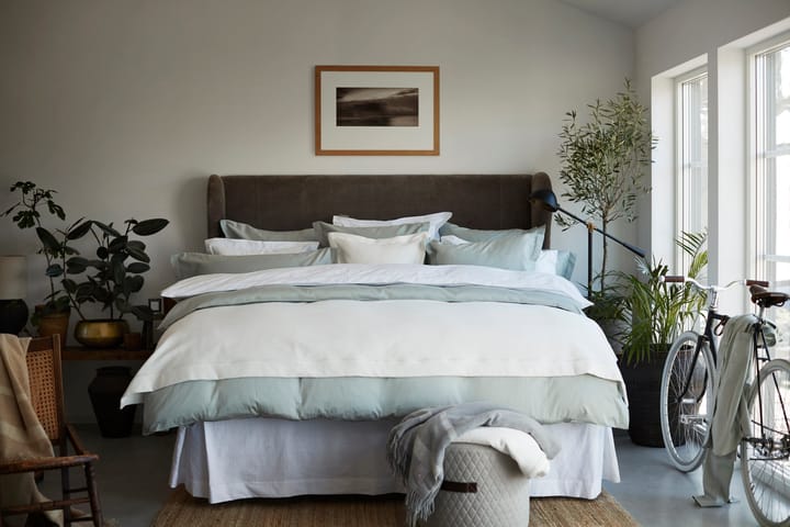 Hotel Cotton Sateen duvet cover 220x220 cm, Sage green Lexington