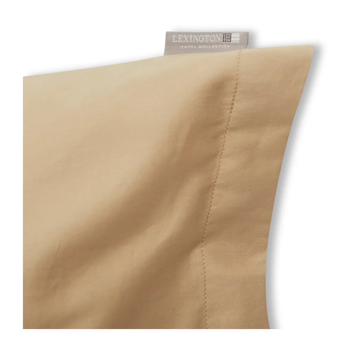 Hotel Cotton Sateen pillowcase 50x90 cm, Light beige Lexington