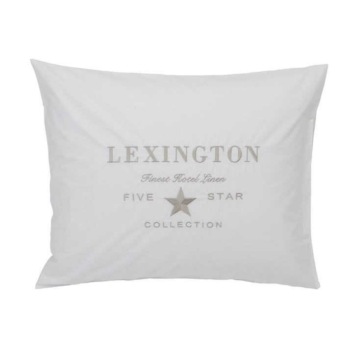 Hotel Embroidery pillowcase 50x60 cm - White-light beige - Lexington