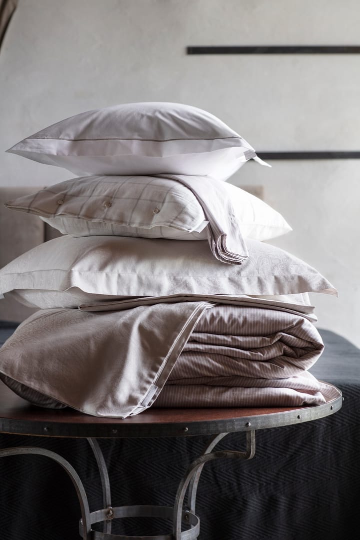 Hotel Percale pillowcase 50x60 cm, White-light beige Lexington