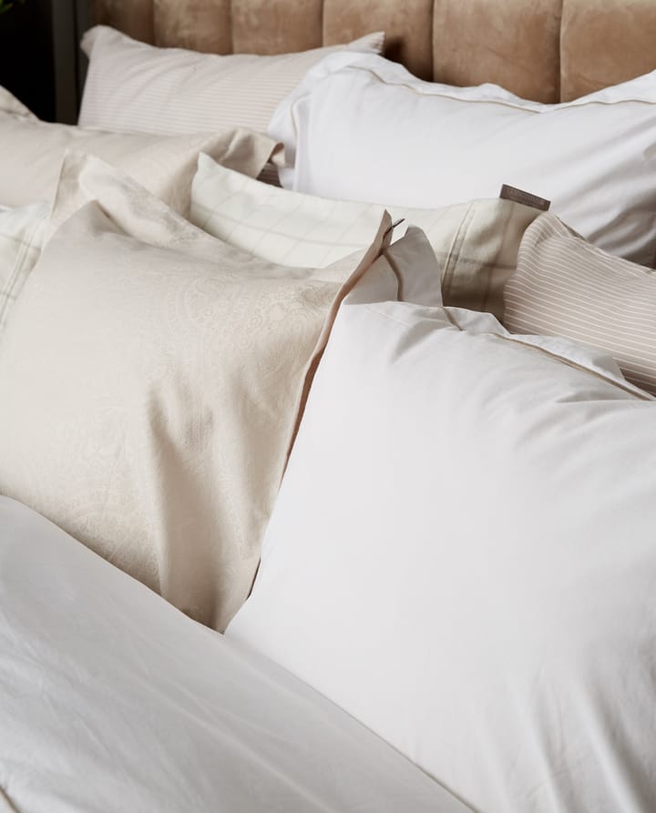 Hotel Sateen Jacquard pillowcase 50x60 cm, Light beige Lexington