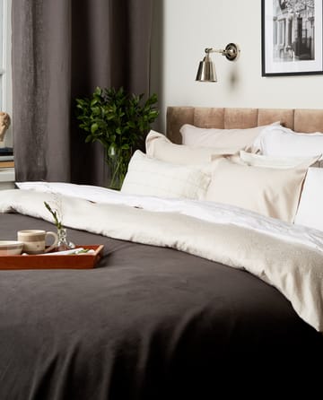 Hotel Sateen Jacquard pillowcase 65x65 cm - Light beige - Lexington