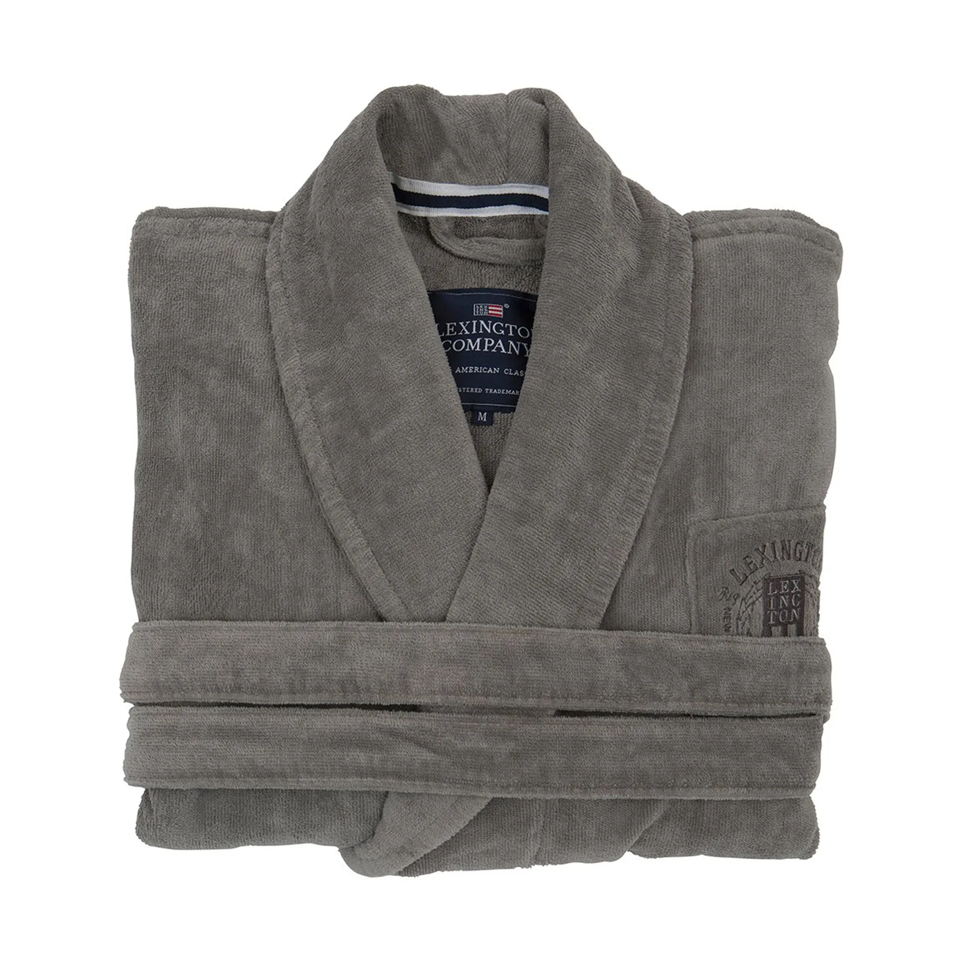 Hotel Velour bathrobe L, grey Lexington