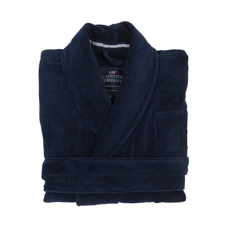 Hotel Velour bathrobe S - Dress Blue - Lexington