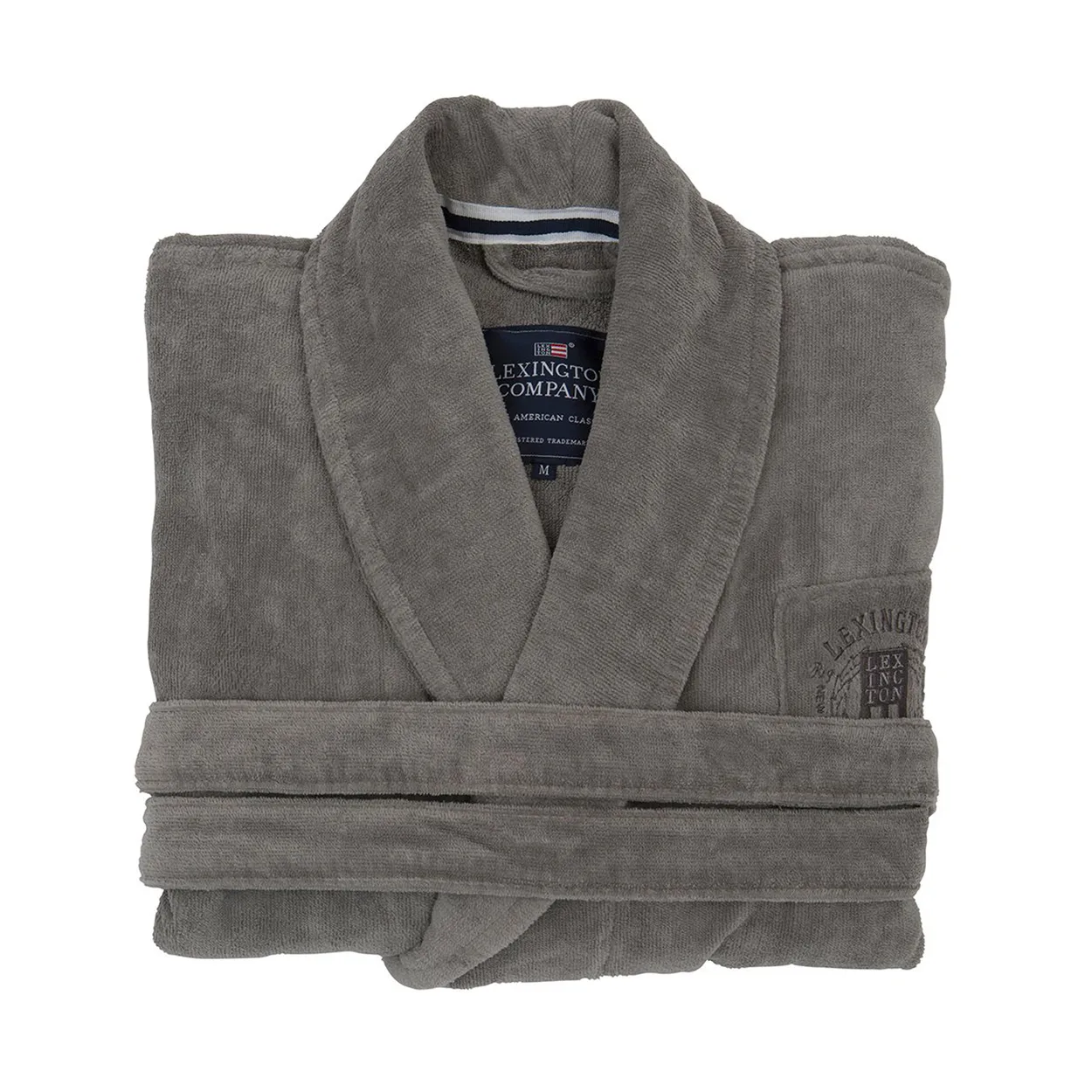 Lexington Hotel Velour bathrobe S grey | Scandinavian Design | Dressing gowns & bath robes | Grey