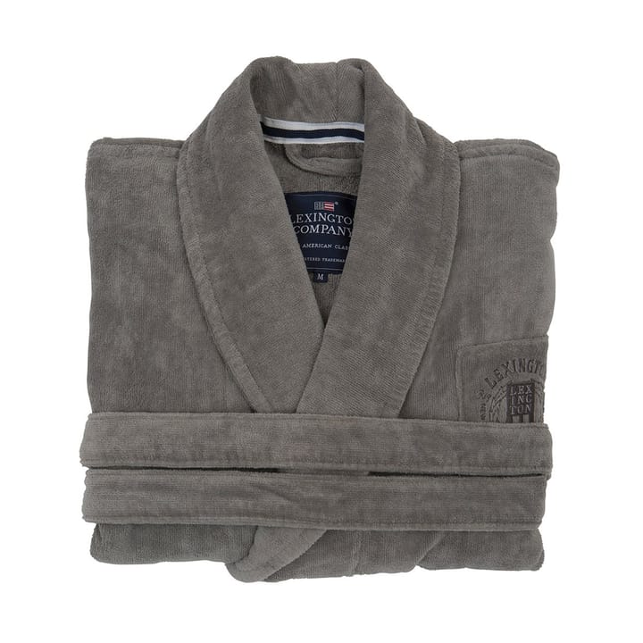 Hotel Velour bathrobe XL - grey - Lexington