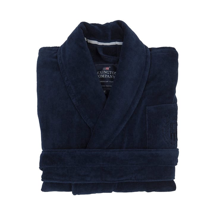 Hotel Velour bathrobe XS - Dress Blue - Lexington