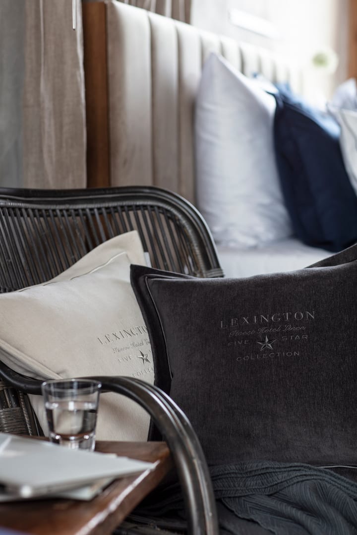 Hotel Velvet pillowcase 50x50 cm - Dark grey - Lexington