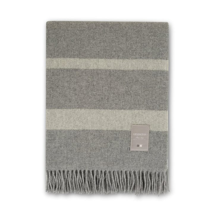 Hotel Wool wool throw 130x170 cm - grey-white - Lexington