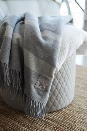 Hotel Wool wool throw 130x170 cm - grey-white - Lexington