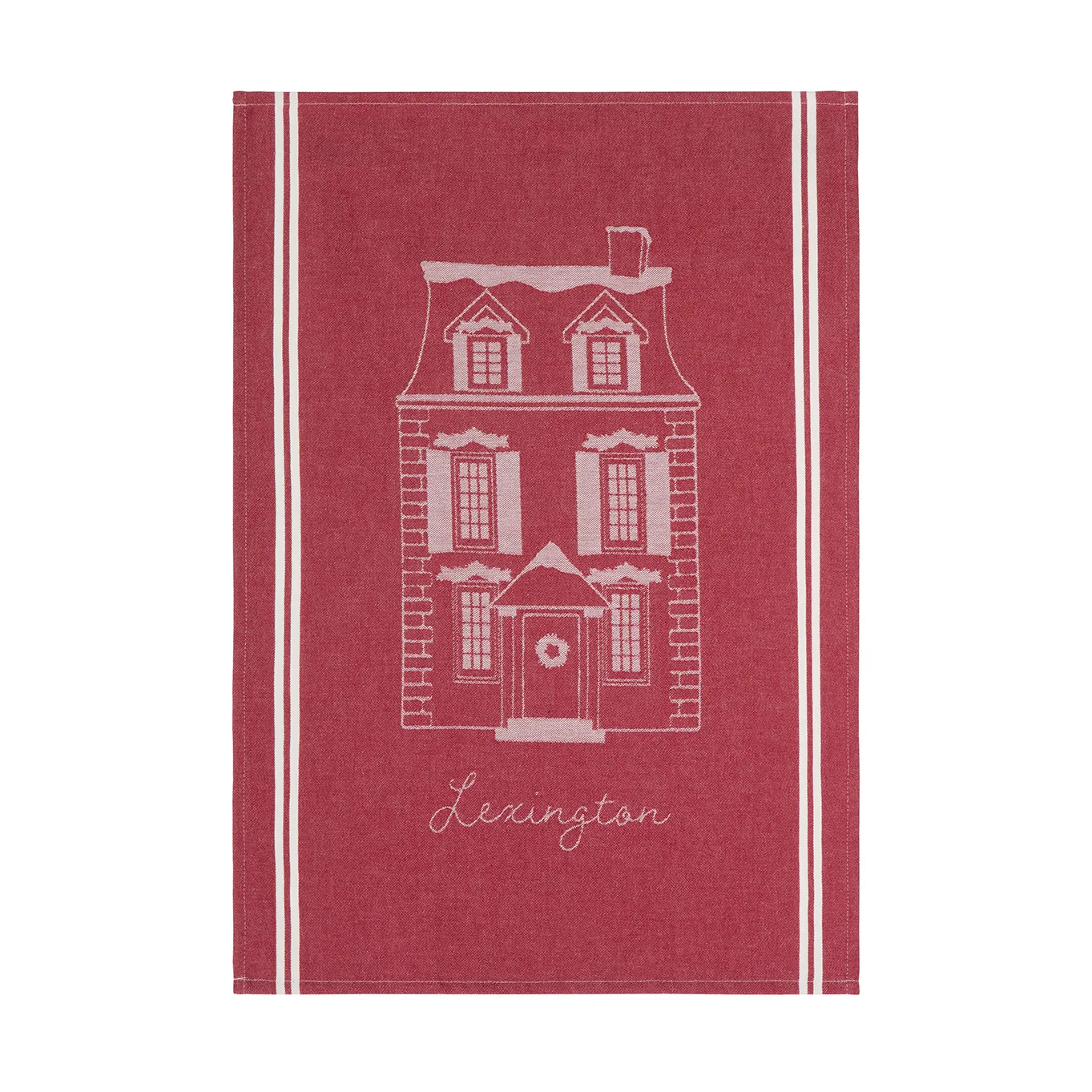 House organic cotton kitchen towel 50x70 cm, Red-white Lexington