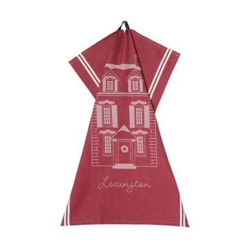 House organic cotton kitchen towel 50x70 cm - Red-white - Lexington