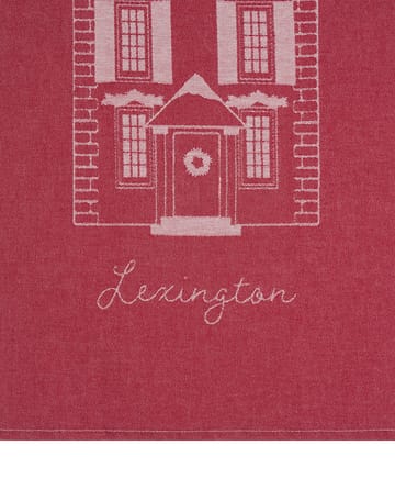 House organic cotton kitchen towel 50x70 cm - Red-white - Lexington