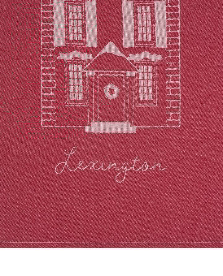 House organic cotton kitchen towel 50x70 cm, Red-white Lexington