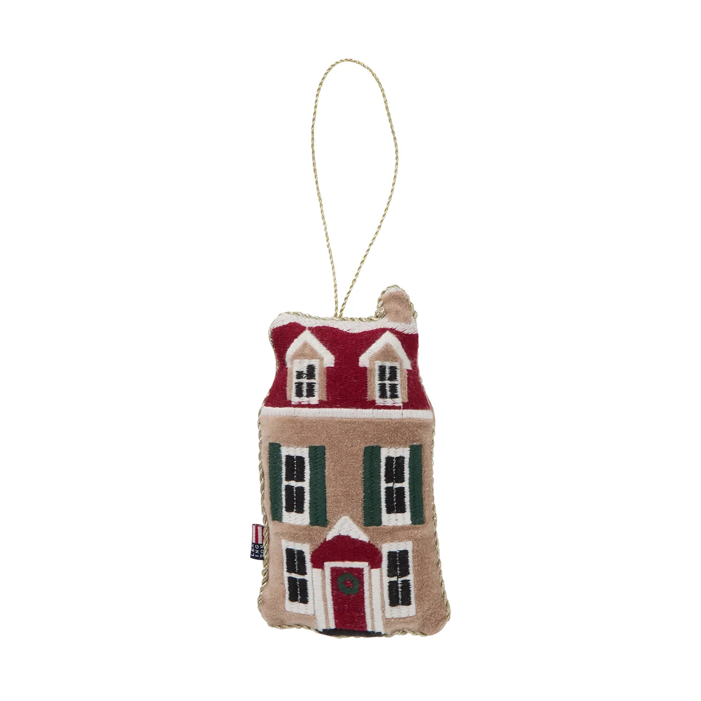 House organic velvet-cotton Christmas ornament, Multi Lexington